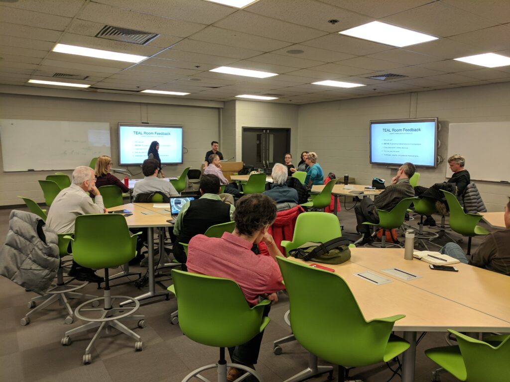 Blog card for TEAL Session (Part 2): Instructor and TA Experiences teaching in a TEAL Room