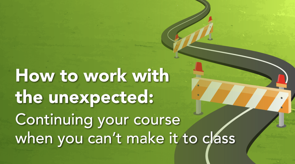 Blog post card for "how to work with the unexpected" article