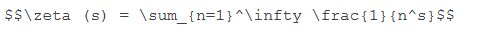 Screenshot of Latex Expressions with MathJax