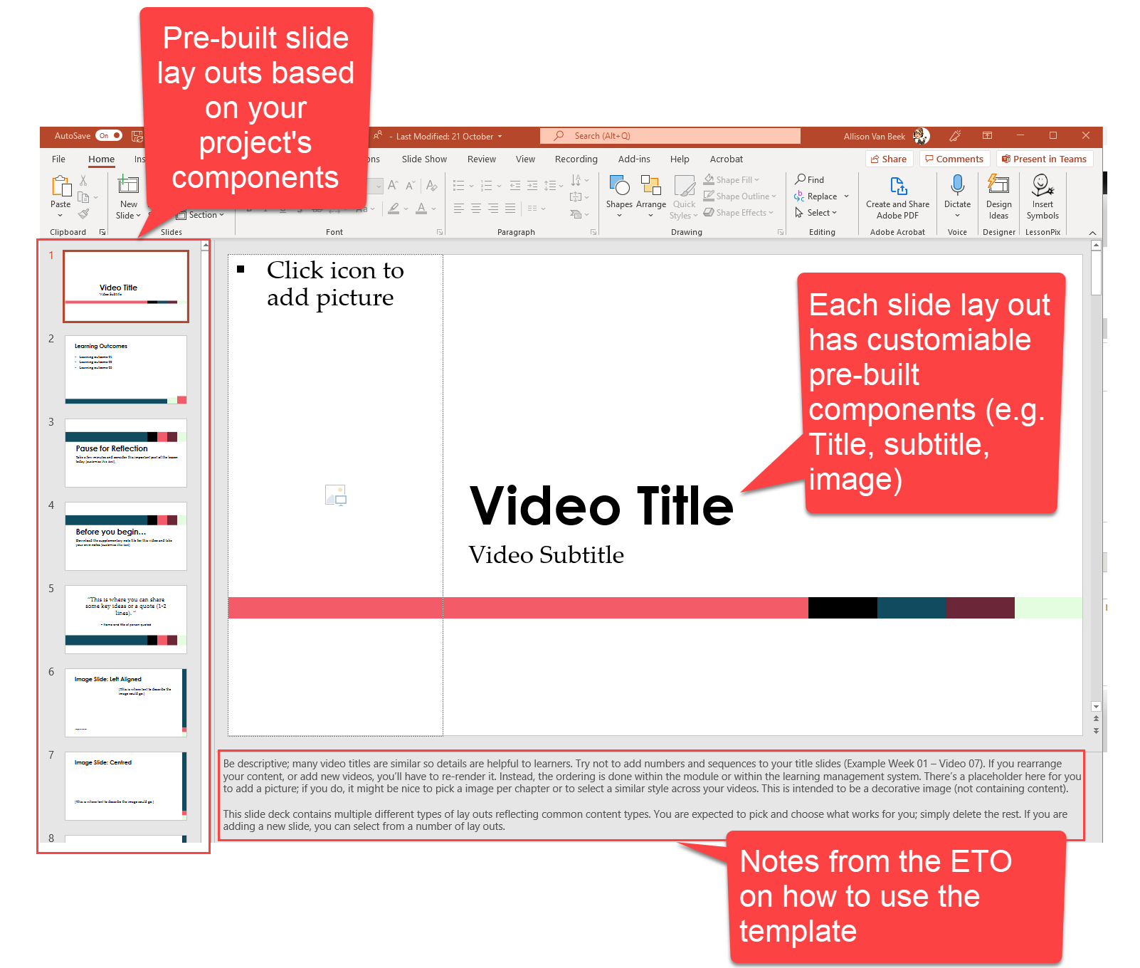 annotated video template example annotated video template example