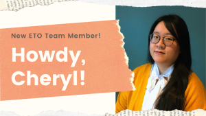Howdy, Cheryl! New ETO Team Member