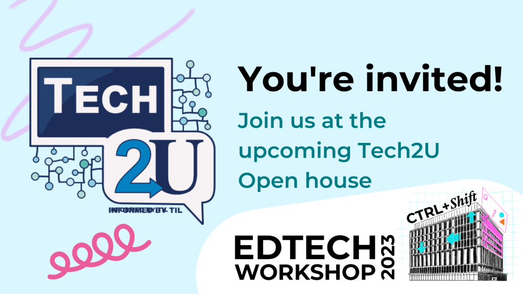 Blog post card for Tech2u Open House Session at the EdTech Workshop 2023