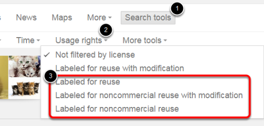 cover image for How to search Google Images for Images labeled for Re-Use/Non-Commcercial Use blog post