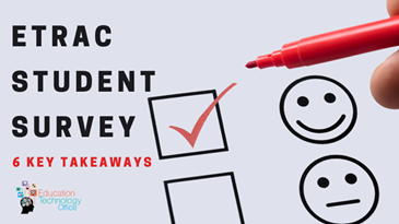 Blog card for ETRAC STUDENT SURVEY