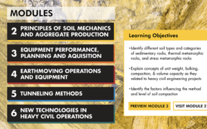 Project card for Introduction to Heavy Civil Engineering Operations and Equipment Management