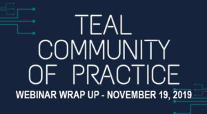 blog card for Team Community of Practice webinar wrap up on November 19 2019