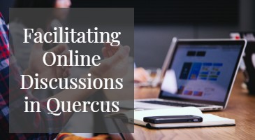 Blog card for the Facilitation Online Discussions in Quercus article