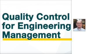 cover image for the aps1040 quality control for engineering management project