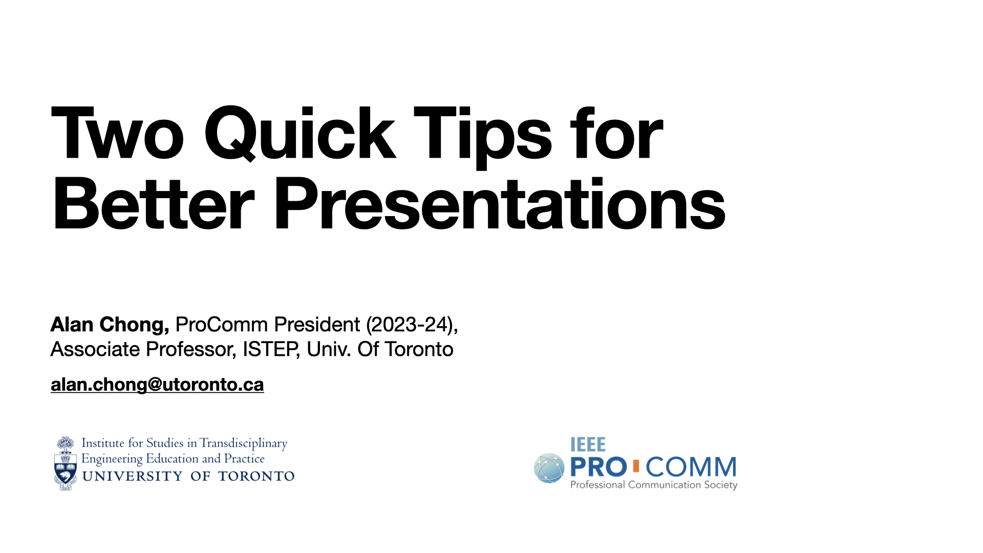 Featured image for Two Quick Tips for Better Presentations